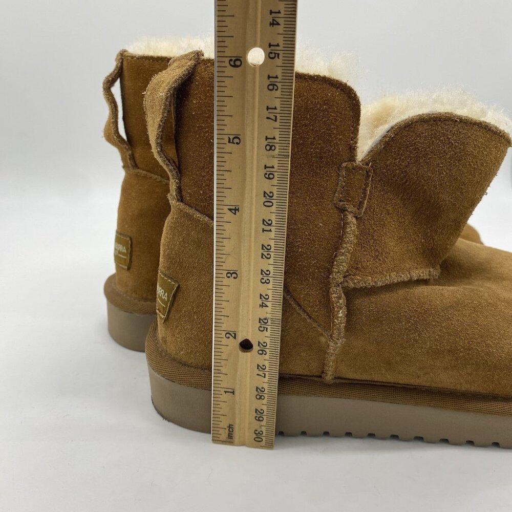 Koolaburra UGG Classic Ankle Boots Women 7 Brown Suede Shearling Lined 1015209 - Picture 13 of 13